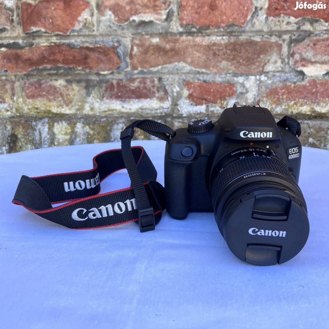Canon EOS 4000D + EF-S 18-55mm f/3.5-5.6 DC III kit fényképezőgép