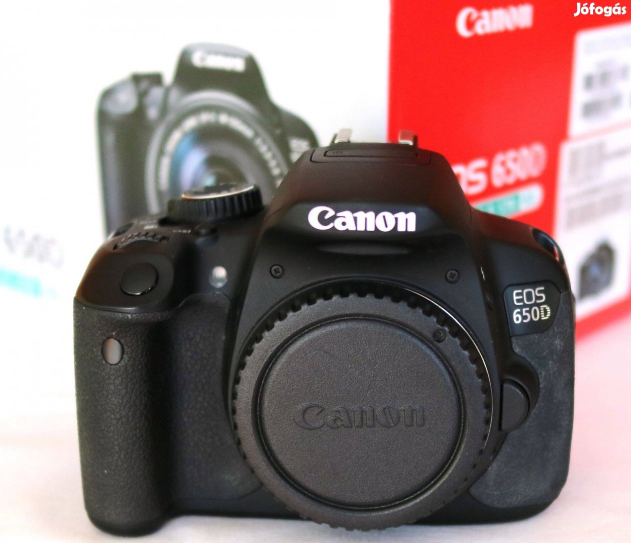Canon EOS 650D gyári dobozában