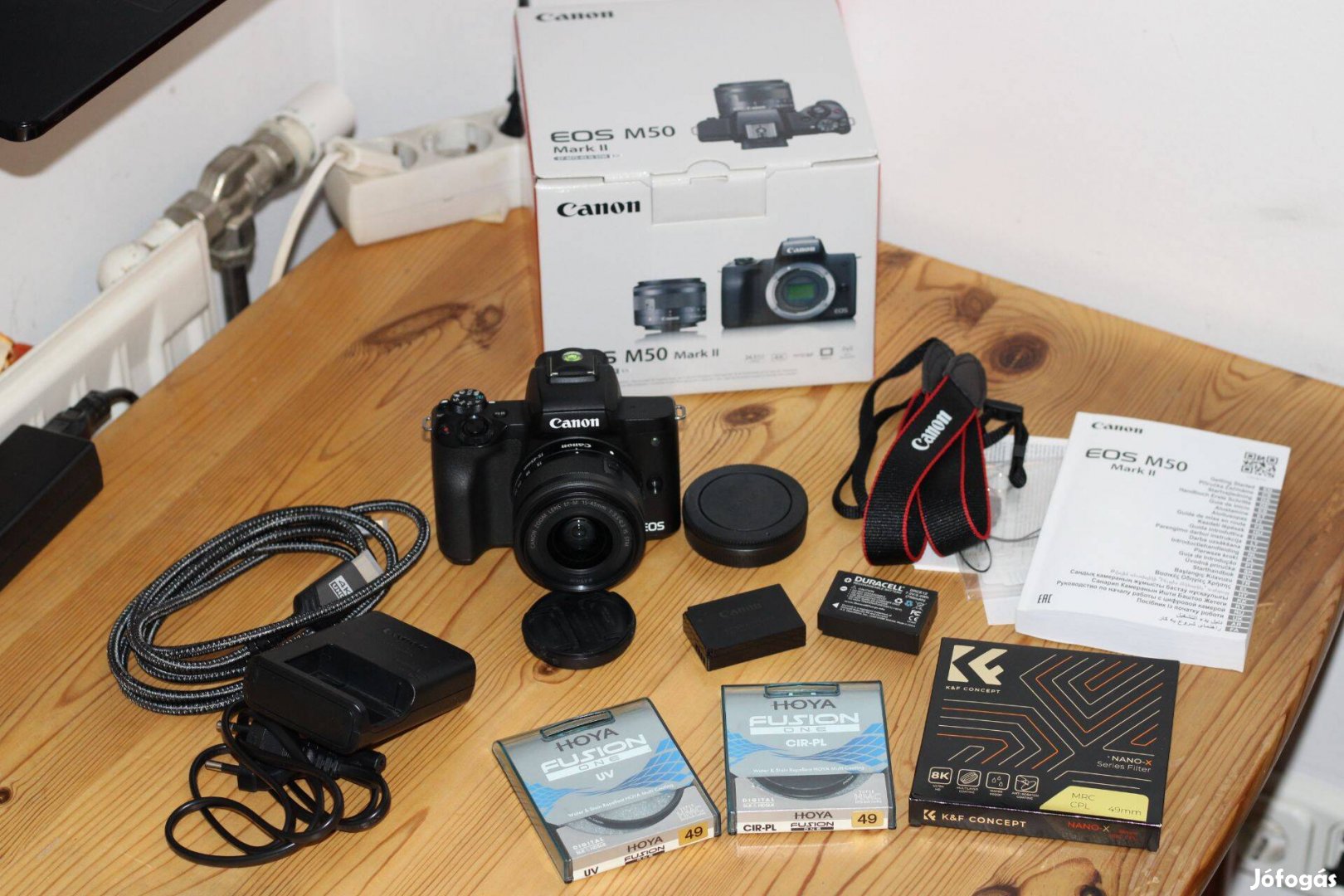 Canon EOS M50 Mark II kit obi, kiegészítők! Szállítás egyeztetés után!