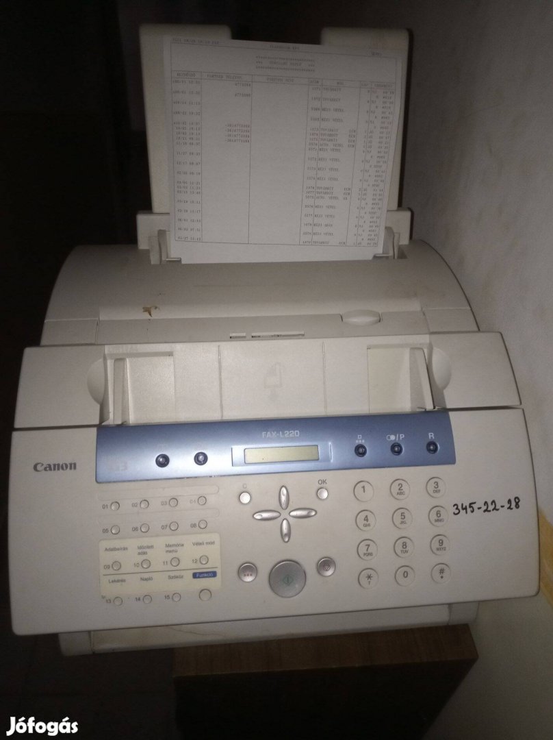 Canon FAX-220 lézer másoló és fax működik