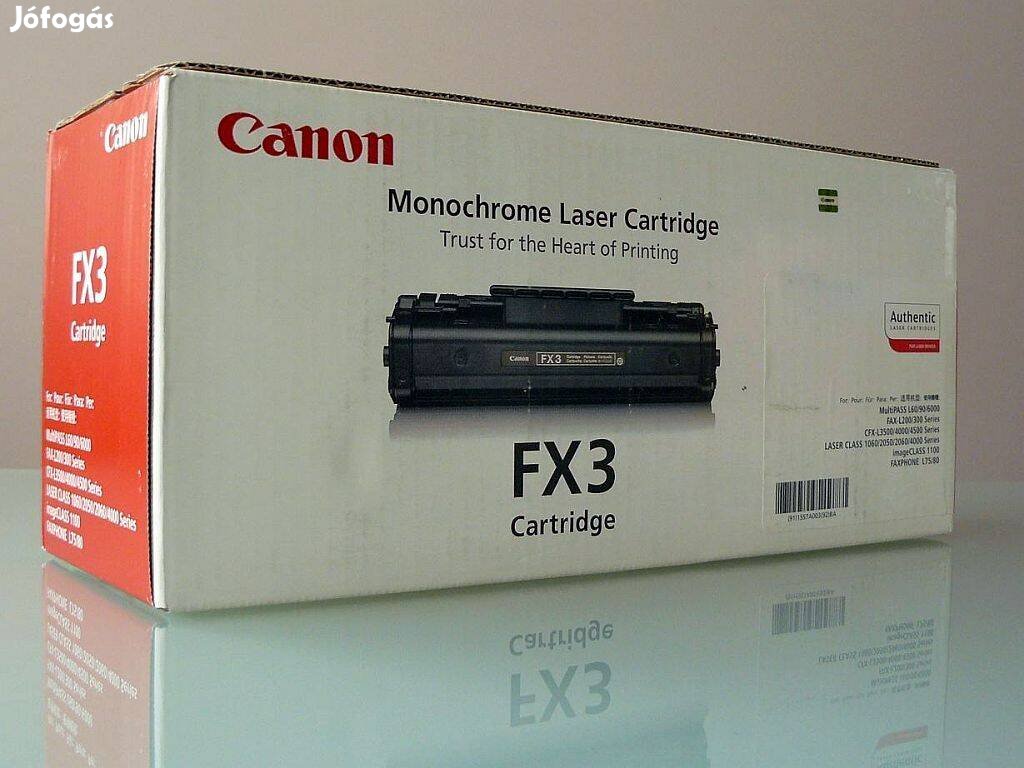 Canon FX3 eredeti fax toner ; Canon FX-3 toner ; Canon FX 3 = 9.525.-
