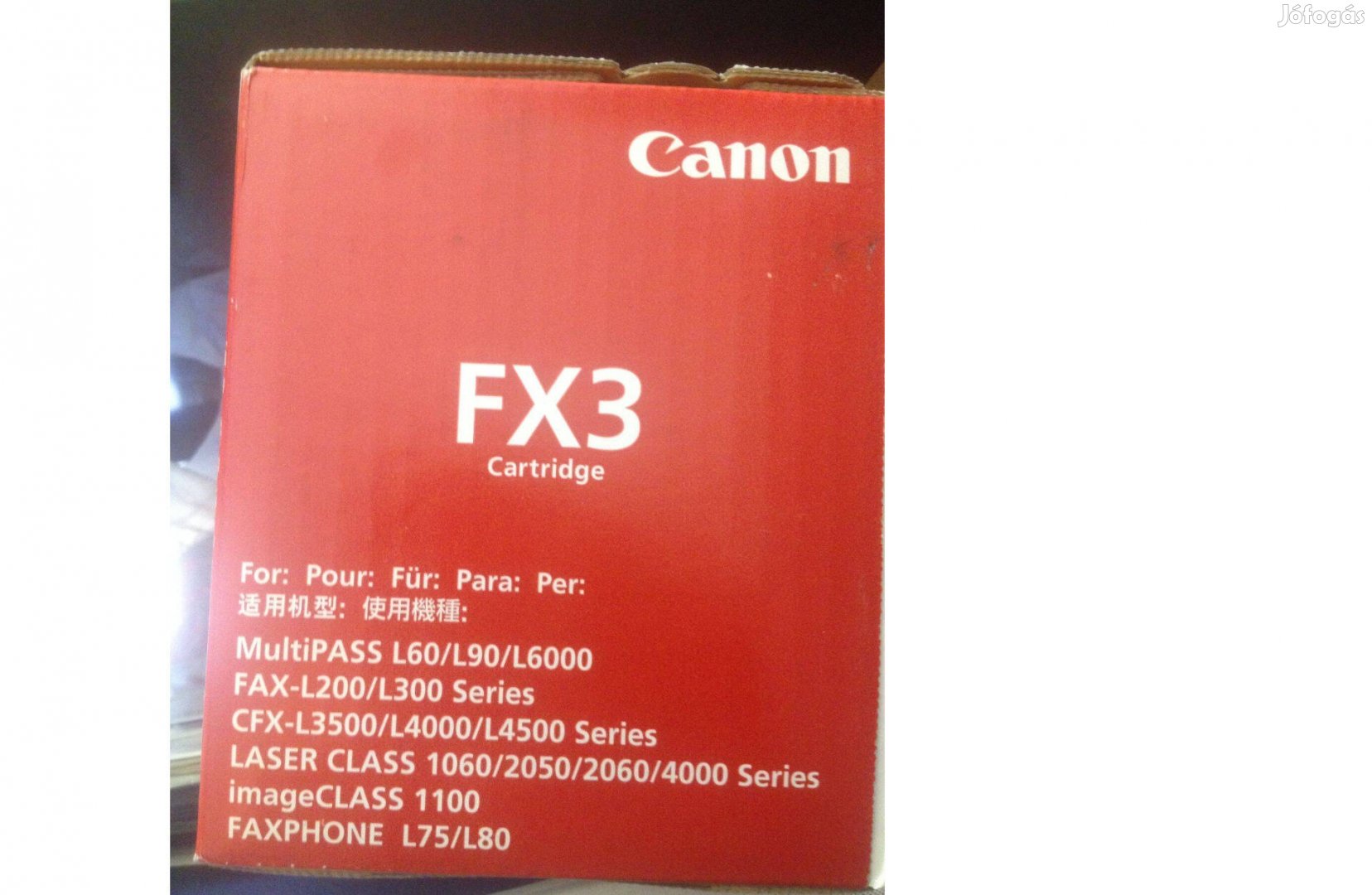 Canon FX 3 toner fekete Eladó!