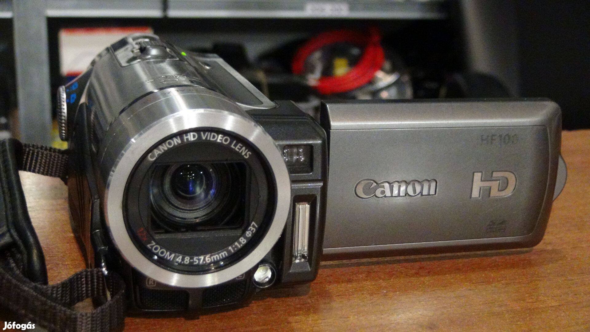 Canon HF100 Fullhd Videokamera mikrofon bemenettel!