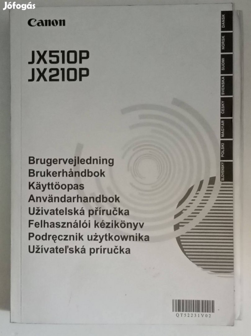 Canon Jx510PJx210P felhasználói kézikönyv