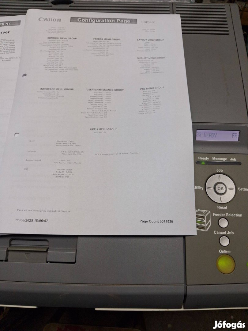Canon LBP-3460 lézer nyomtató