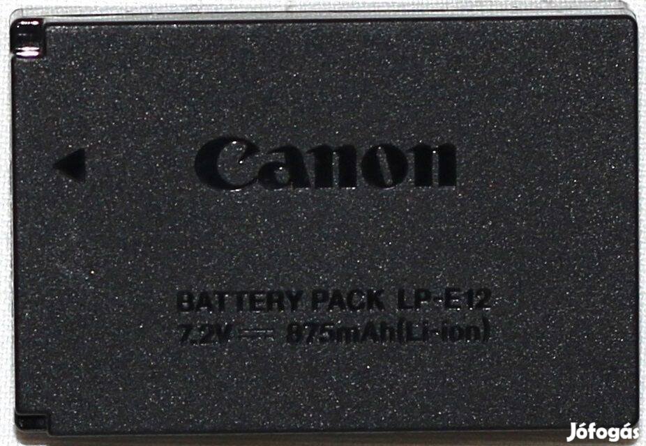 Canon LP-E12 akku, eredeti gyári