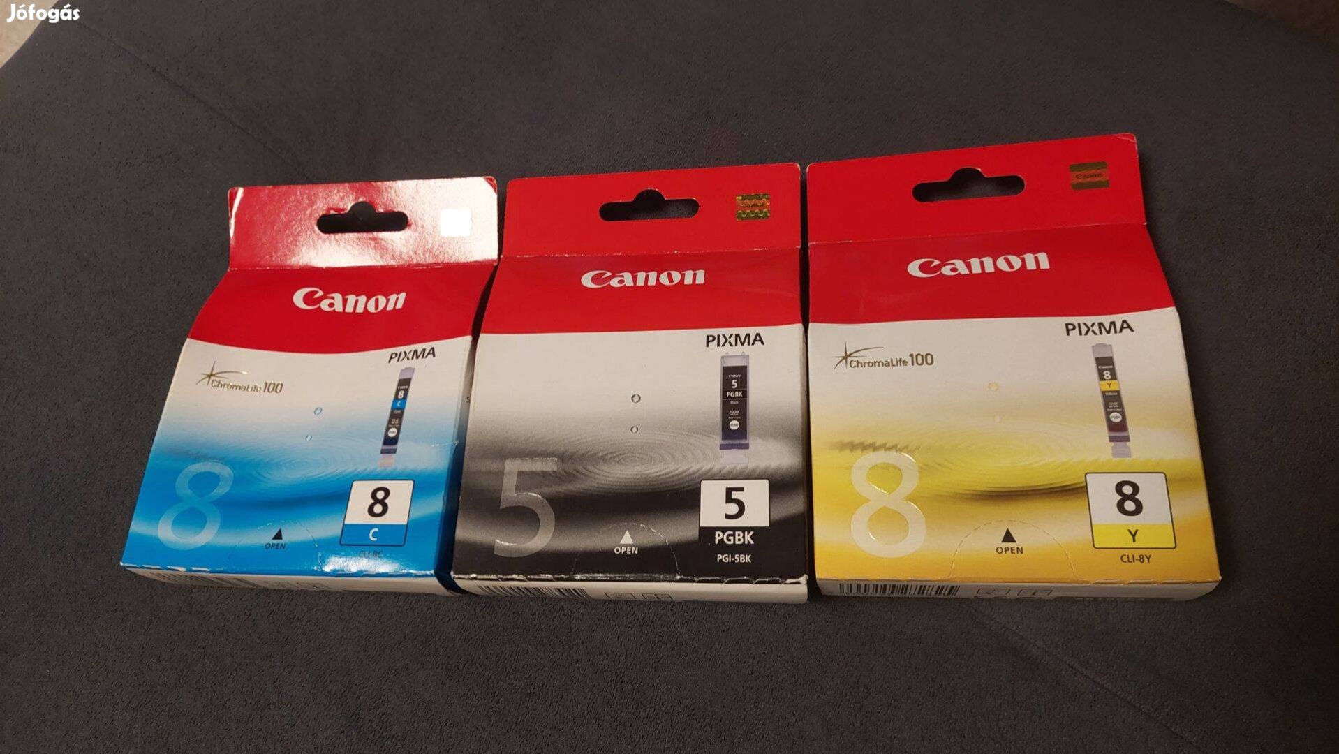 Canon PGI-5BK, CLI-8C, CLI-8Y eredeti tintapatronok eladók