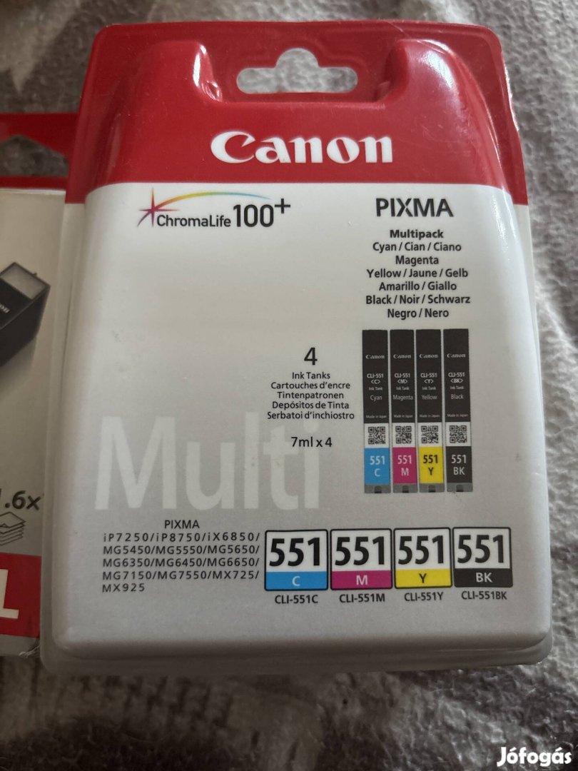 Canon Pixma Multipack 551 C, M, Y, BK