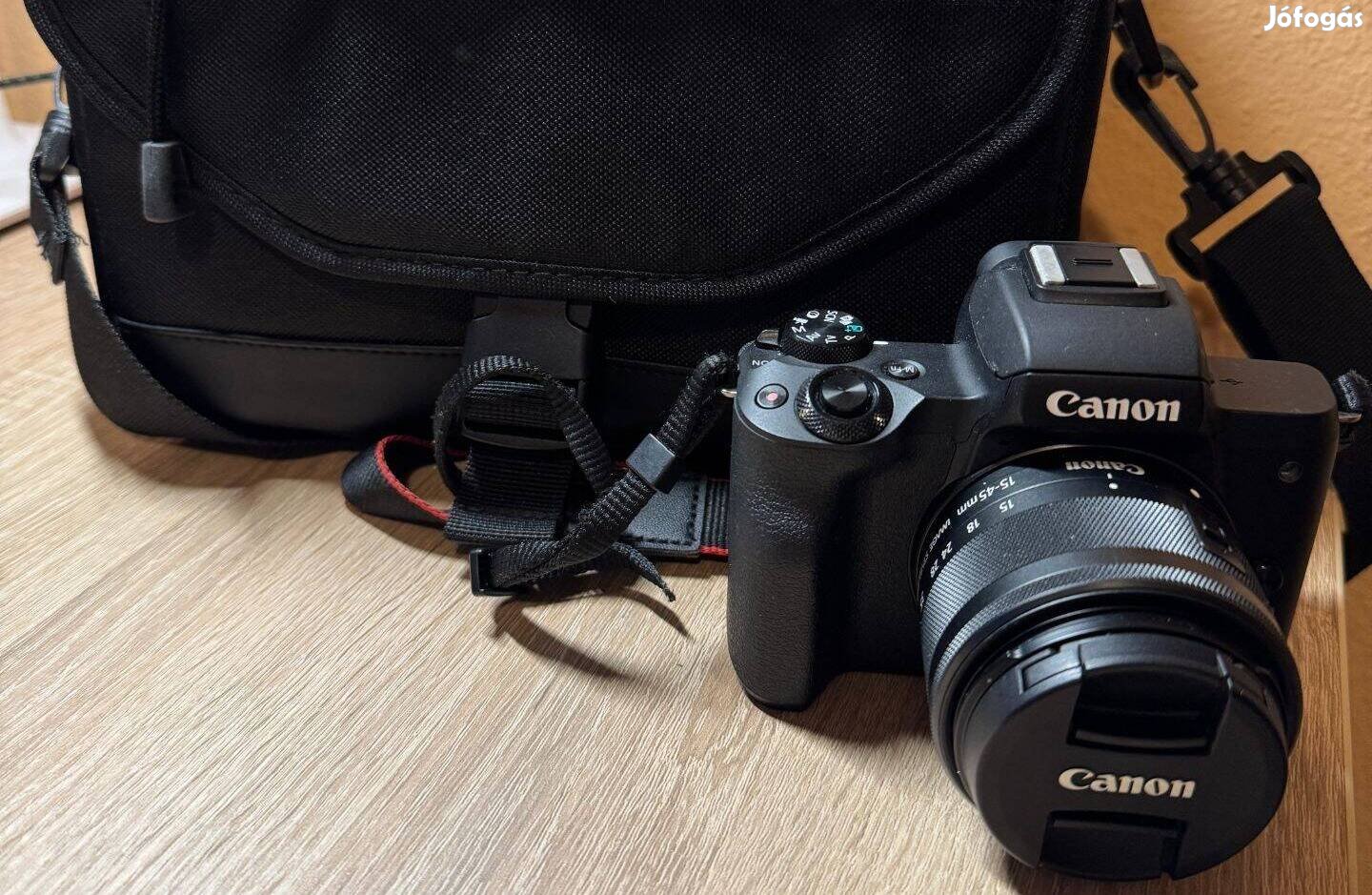 Canon eos m50 táskával