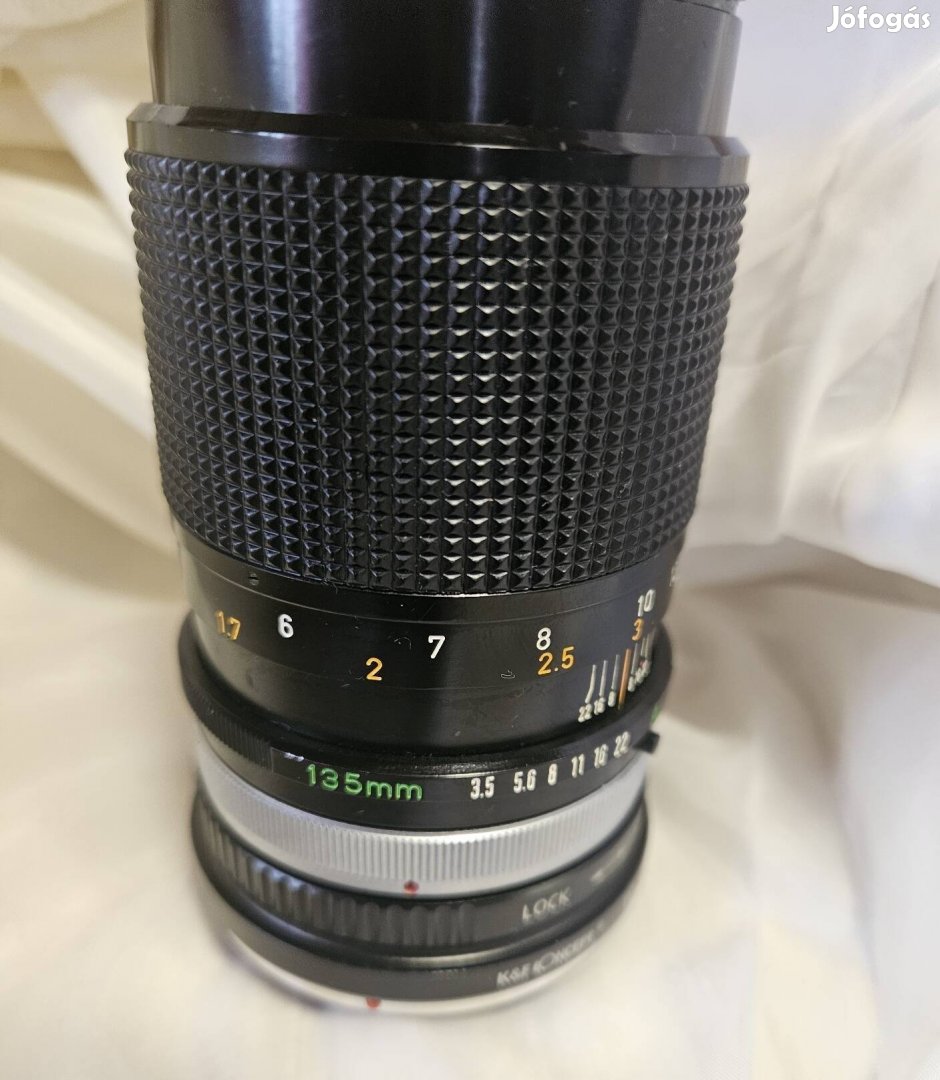 Canon fd 135mm f3.5 s.c. Manuális fókuszú teleobjektív