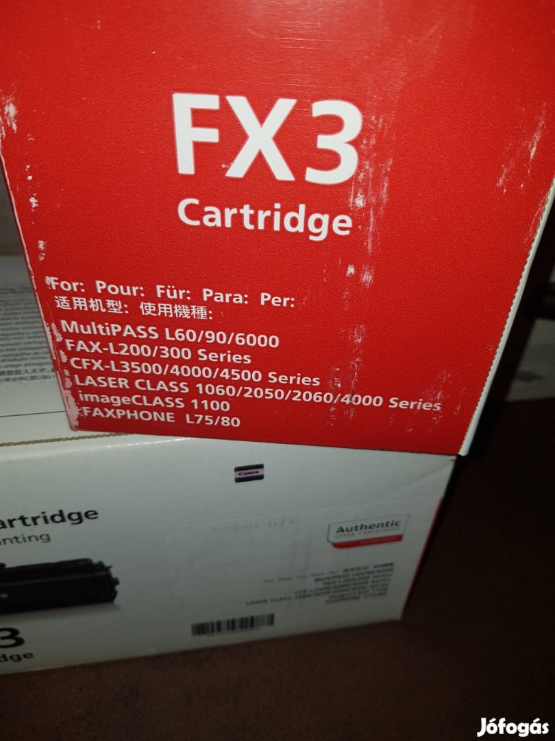 Canon fx3 lézernyomtató toner festékkazetta 3 db egyben original