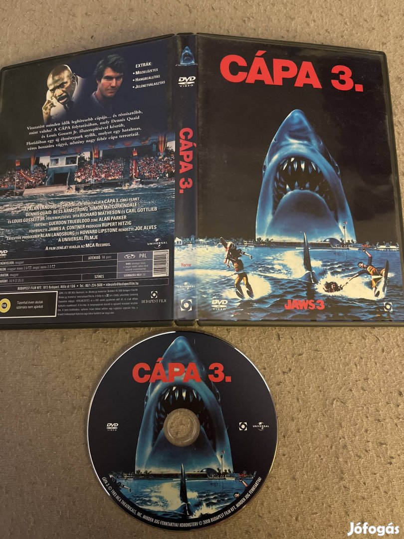 Cápa 3 dvd.  