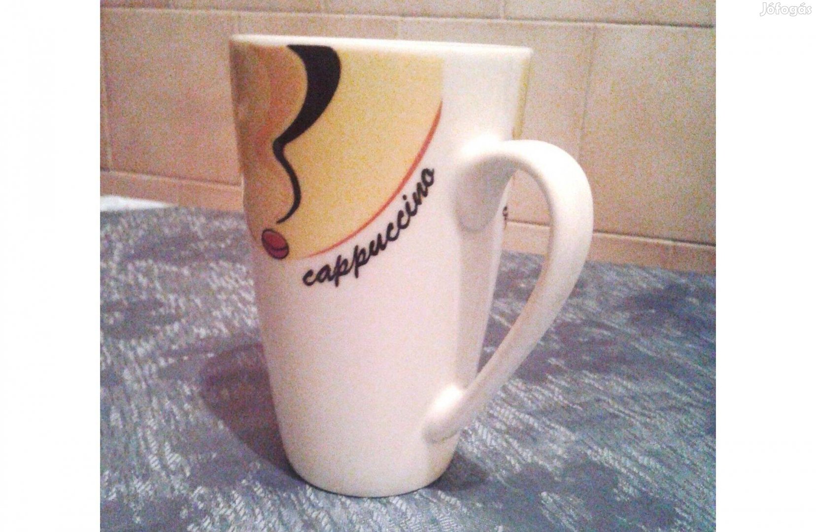 Cappuccino feliratú porcelán bögre