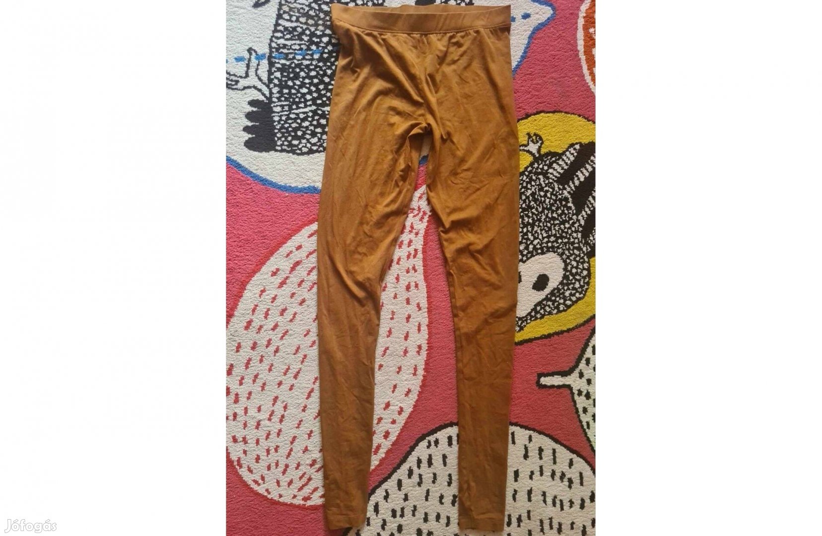 Cappucino barna pamut leggings M-es