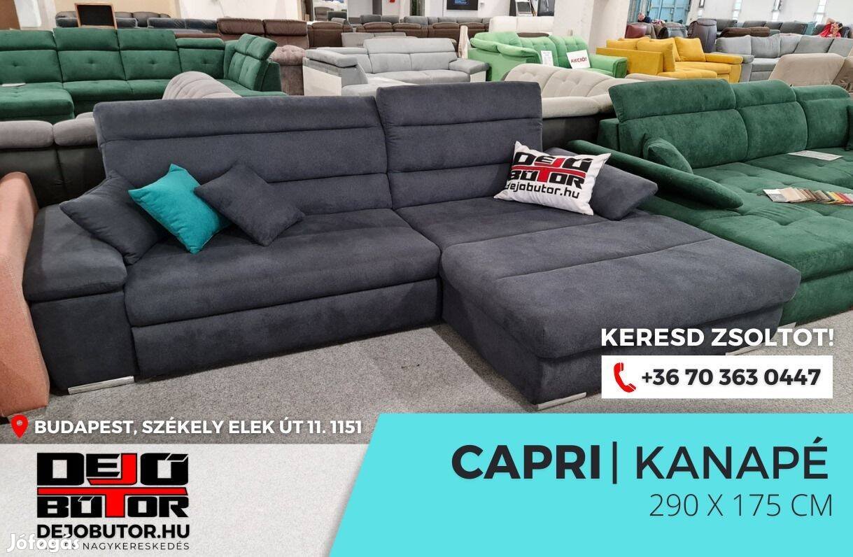 Capri 120 boss 11 rugós sarok kanapé ülőgarnitúra 290x175 cm ágyazható