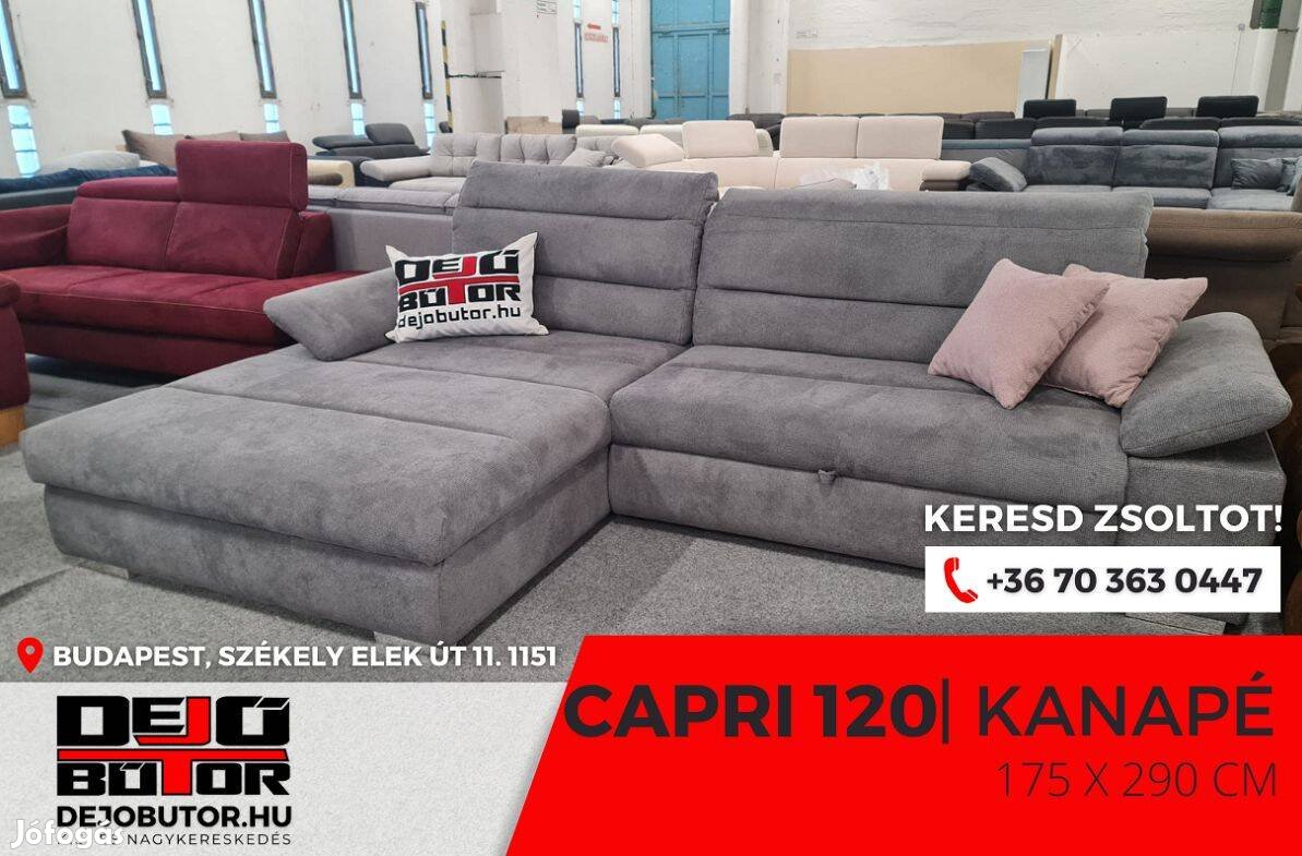 Capri 120 rugós sarok kanapé ülőgarnitúra 290x175 cm Boss 18
