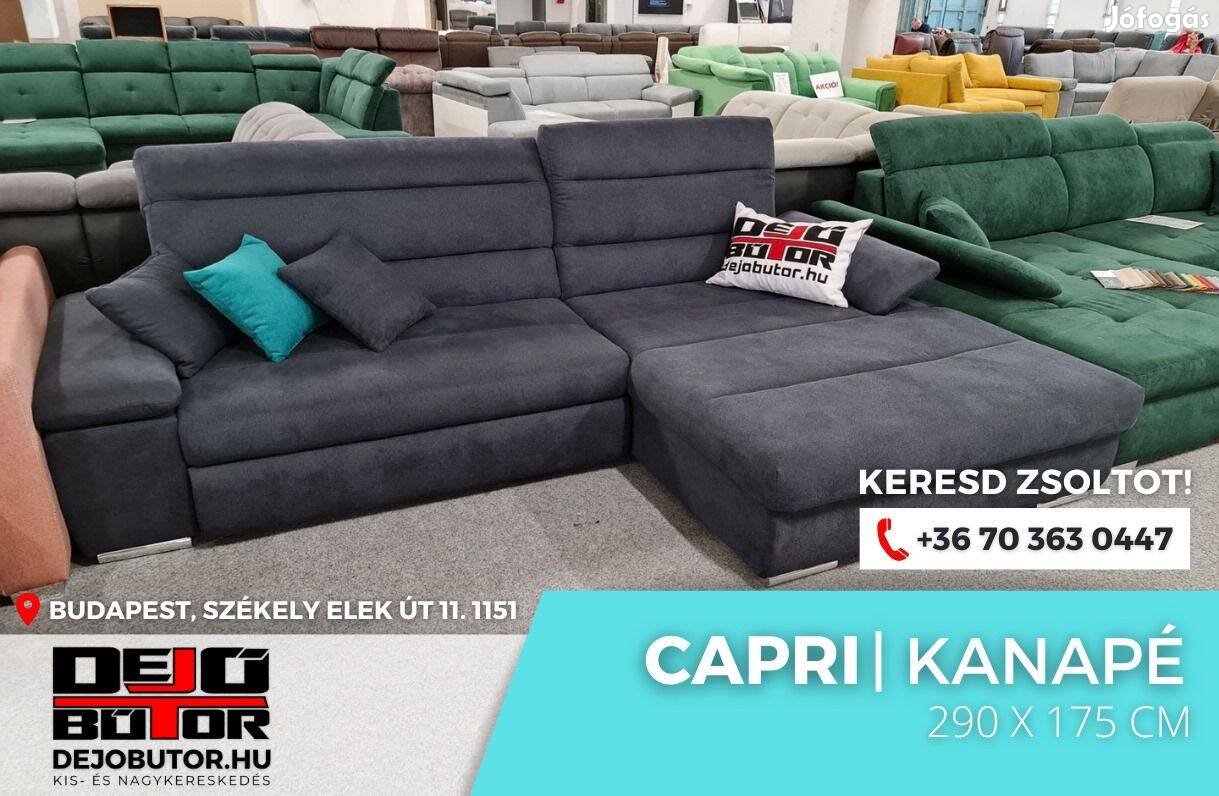 Capri 120 sarok prémium kanapé ülőgarnitúra 290x175 cm indigó