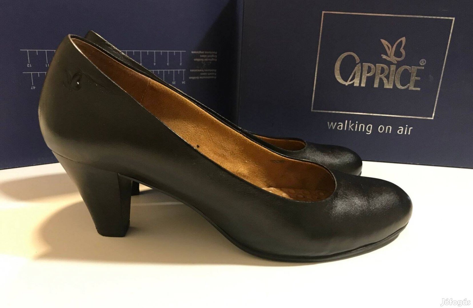 Caprice fekete félcipő 39-es méret használt
