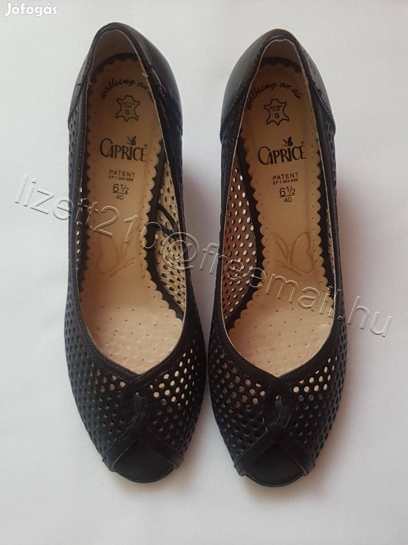 Caprice női valódi bőr cipő félcipő címkével hibátlan