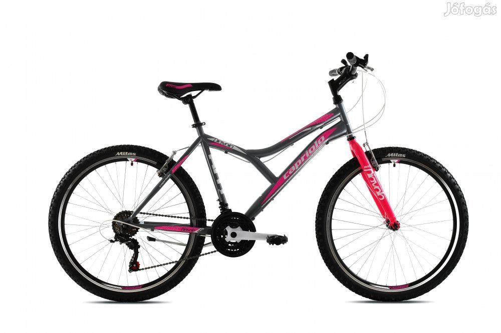 Capriolo Diavolo 600 26" női MTB kerékpár 17" Grafit-Rózsaszín 2020