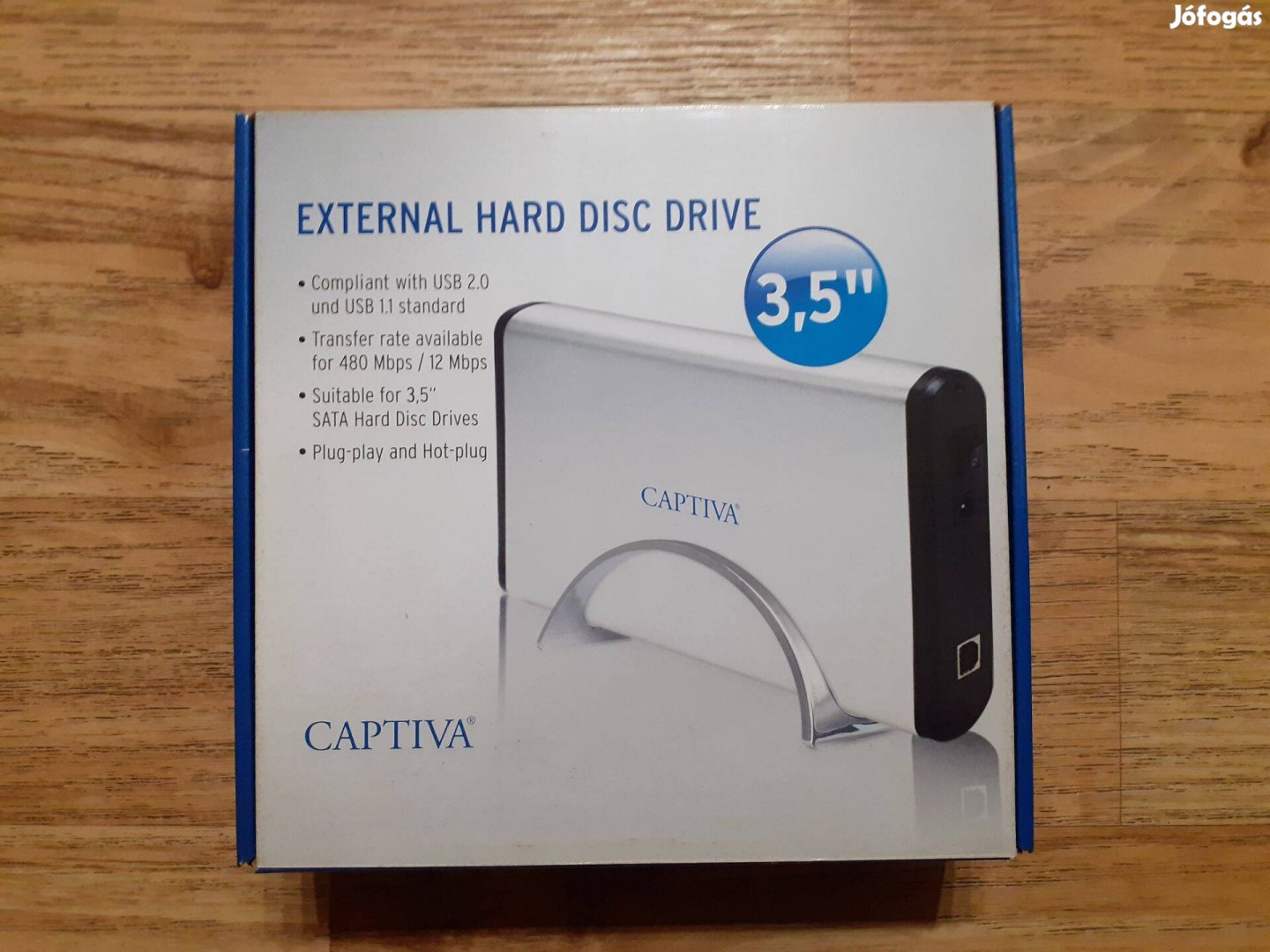 Captive hordozható külső merevlemezház 500 GB-os Western Digital merev