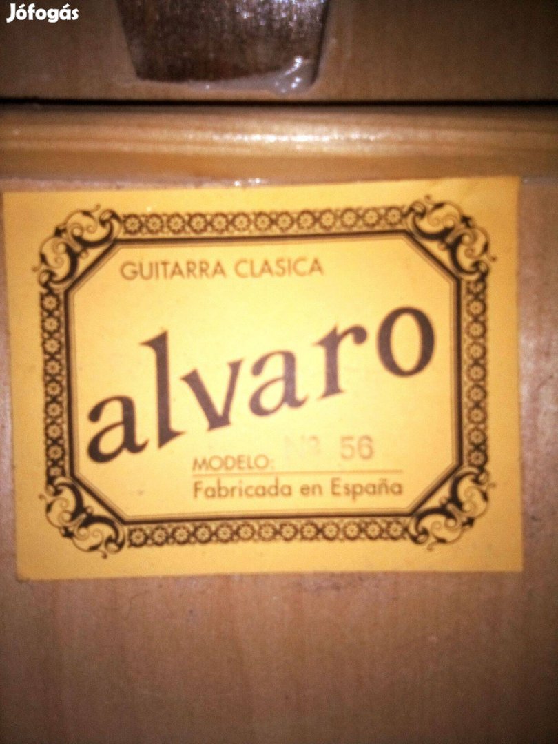 Caractére La Alvaro Modelo 56 Keller Espana Acoustique gitár
