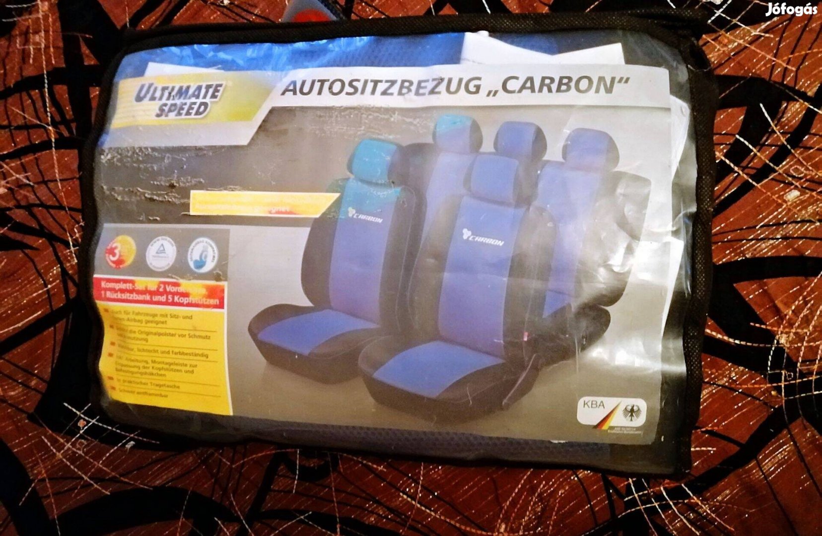 Carbon univerzális autós üléshuzat
