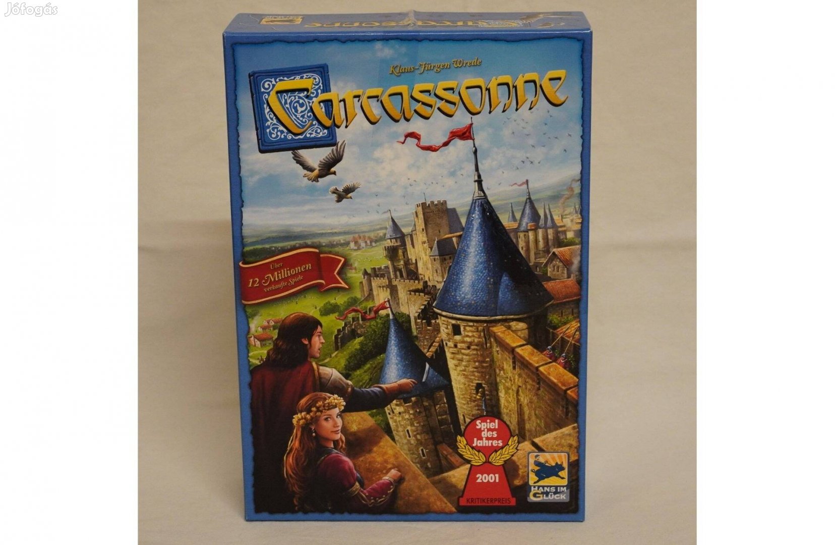 Carcassonne - Hans im Glück Carcassone alapjáték 2001 év játéka társas