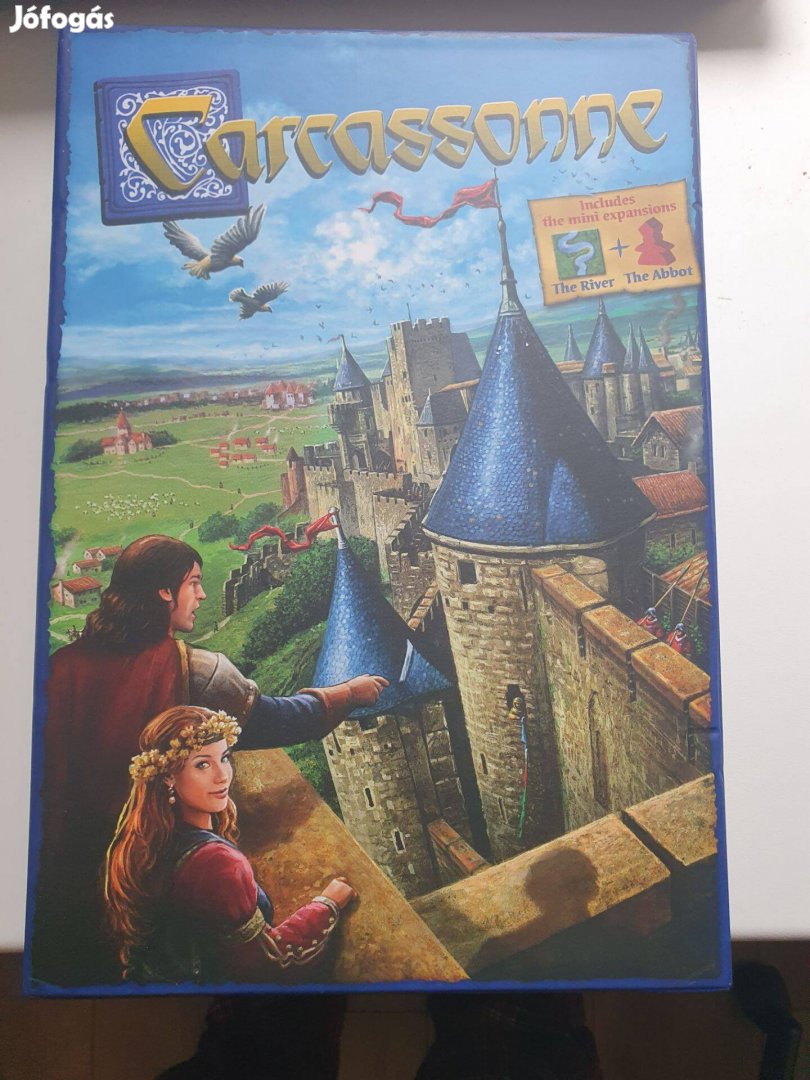 Carcassonne társas + 2 mini kiegészítő (Apát + Folyó) Új