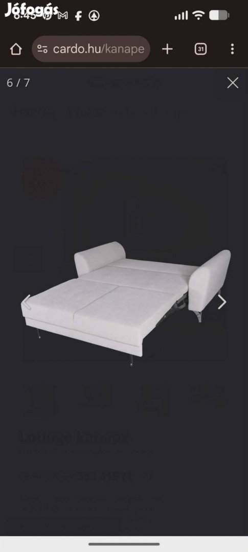 Cardo Lounge ágyazható kanapé