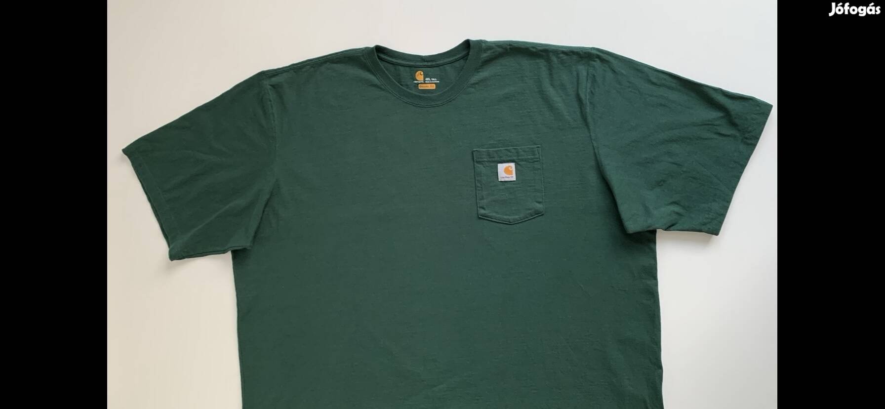 Carhartt 4XL 5XL Original fit sötétzöld póló