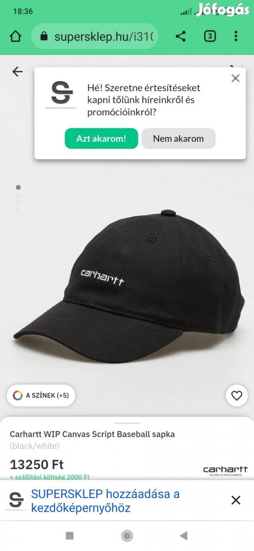 Carhartt új márkás baseball sapka olcsón 