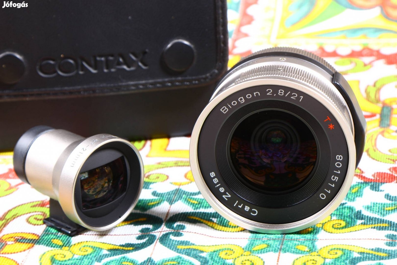 Carl Zeiss Biogon 2.8 21mm contax G objektív + kereső 