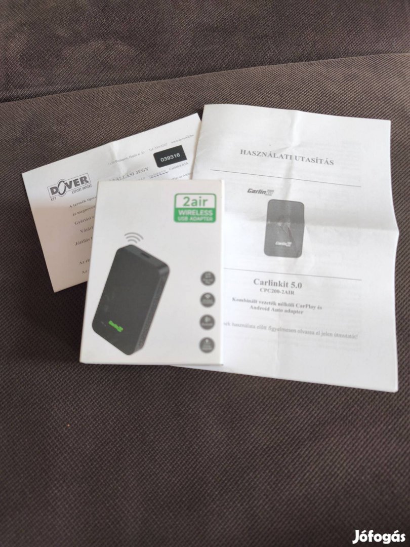 Carlinkit 5.0 vezeték nélküli Carplay, Android Auto adapter