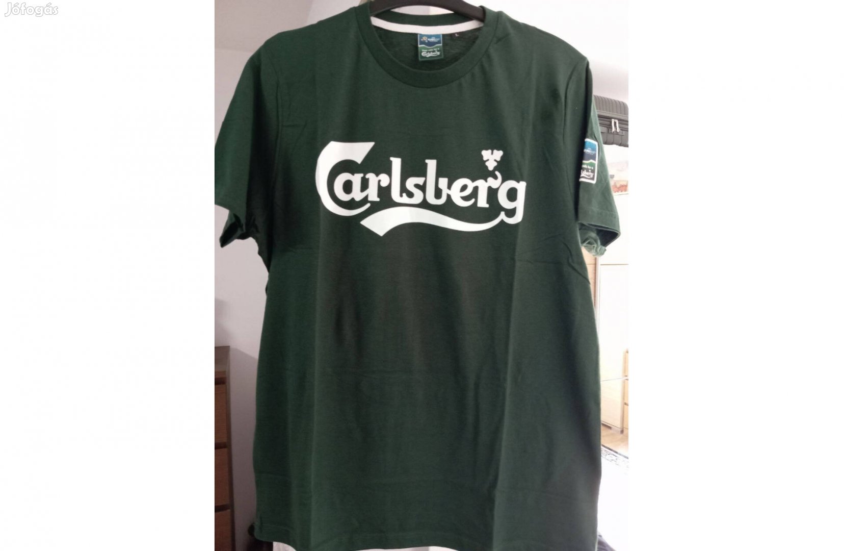 Carlsberg sötétzöld póló (L méret)