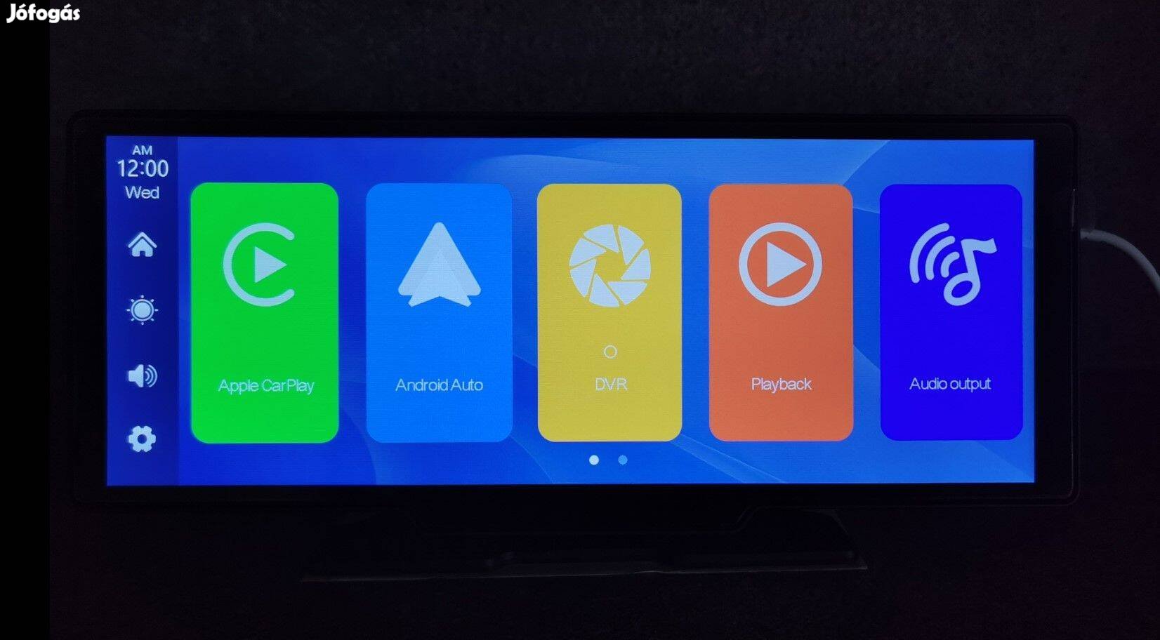 Carplay Android auto menetrögzítő és tolatókamera kihangosító