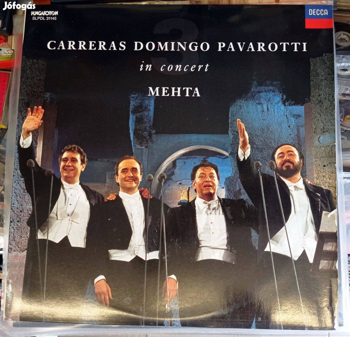 Carreras, Domingo, Pavarotti in concert Mehta (hanglemez)