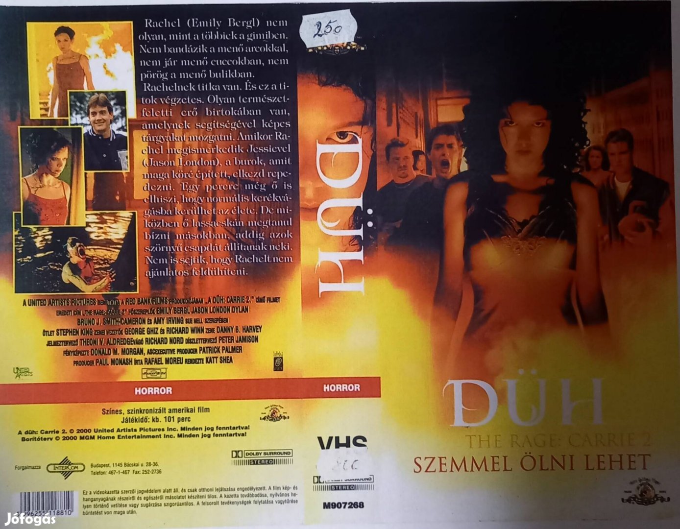 Carrie 2. - A düh - horror vhs