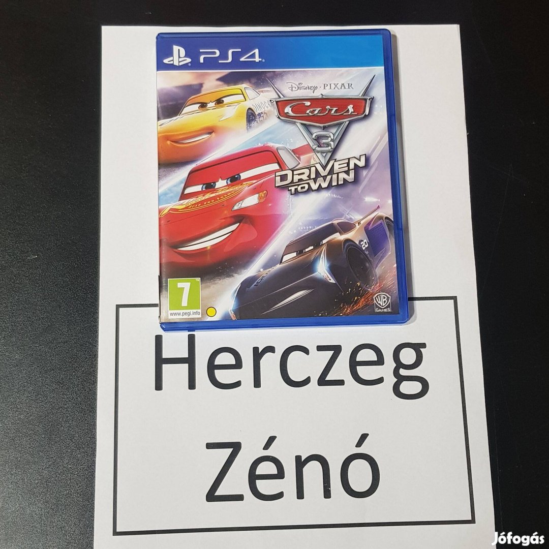 Cars 3 ps4 játék