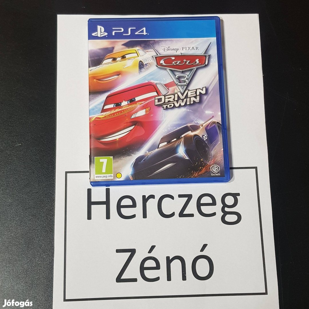 Cars 3 ps4 játék