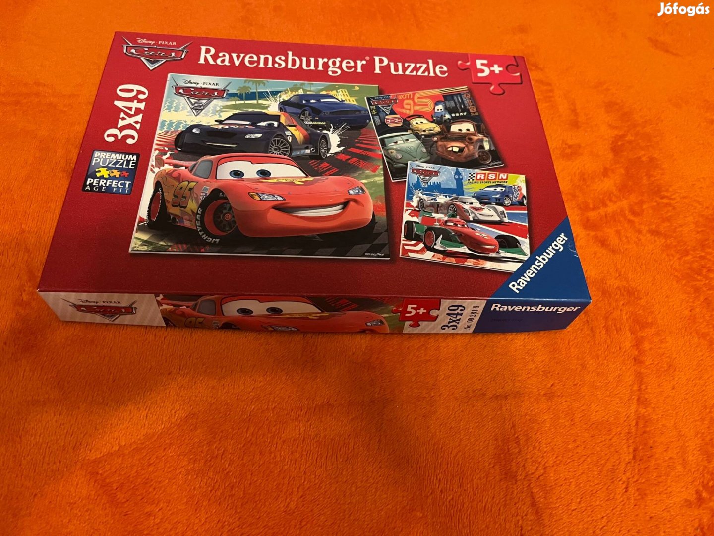 Cars Disney Ravensburger puzzle kirakó 3x49db 5 éves kortól!