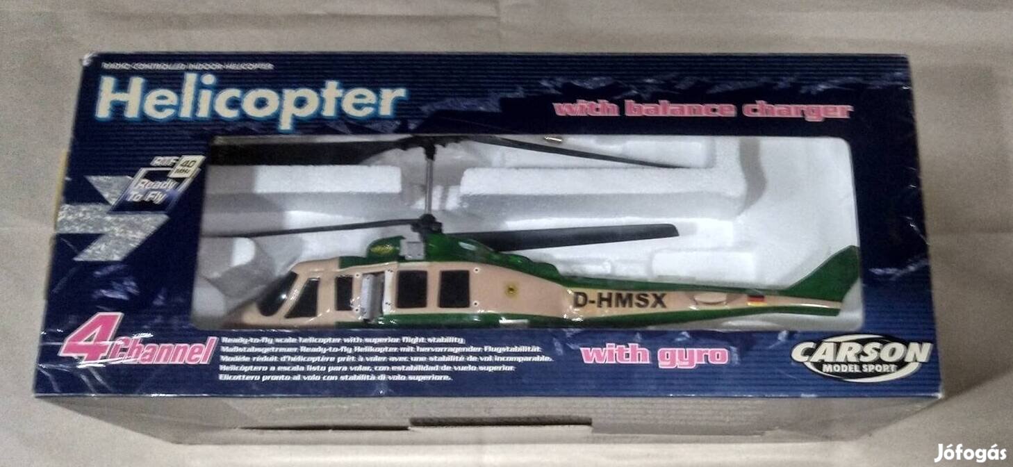 Carson 4 csatornás koaxiális helikopter 40MHz