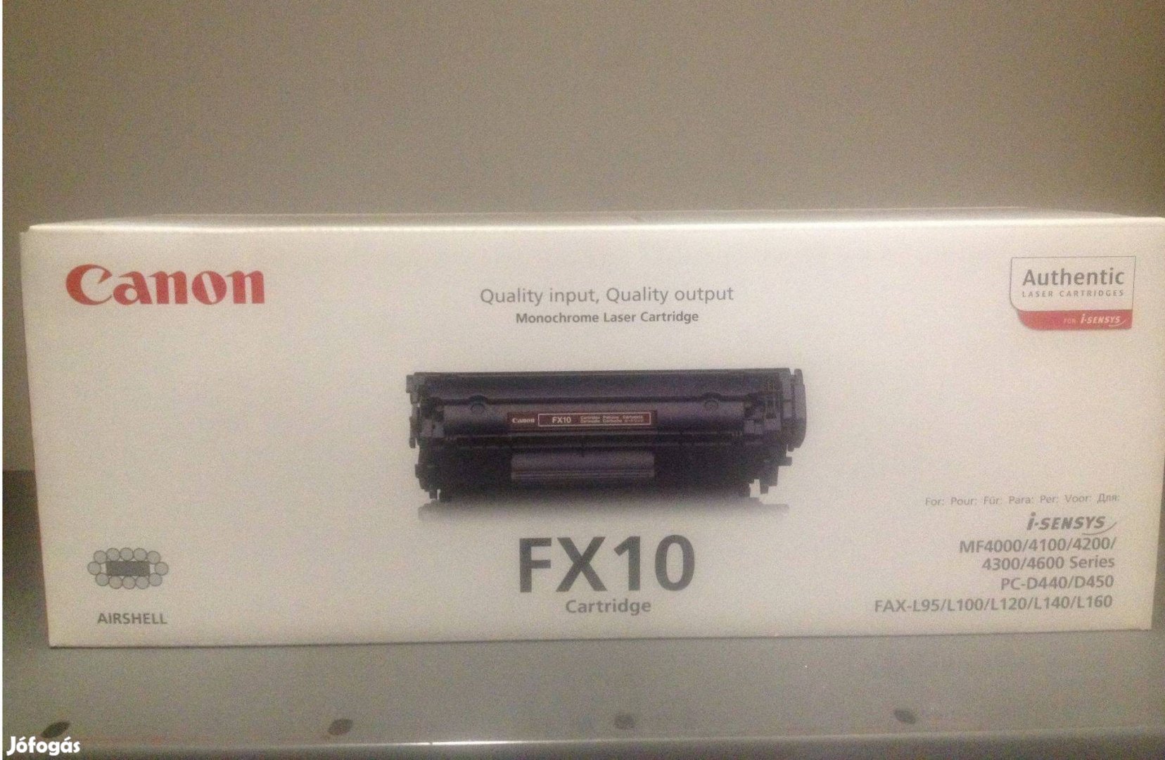 Cartridge Canon FX-10 fekete eredeti gyári toner Eladó!