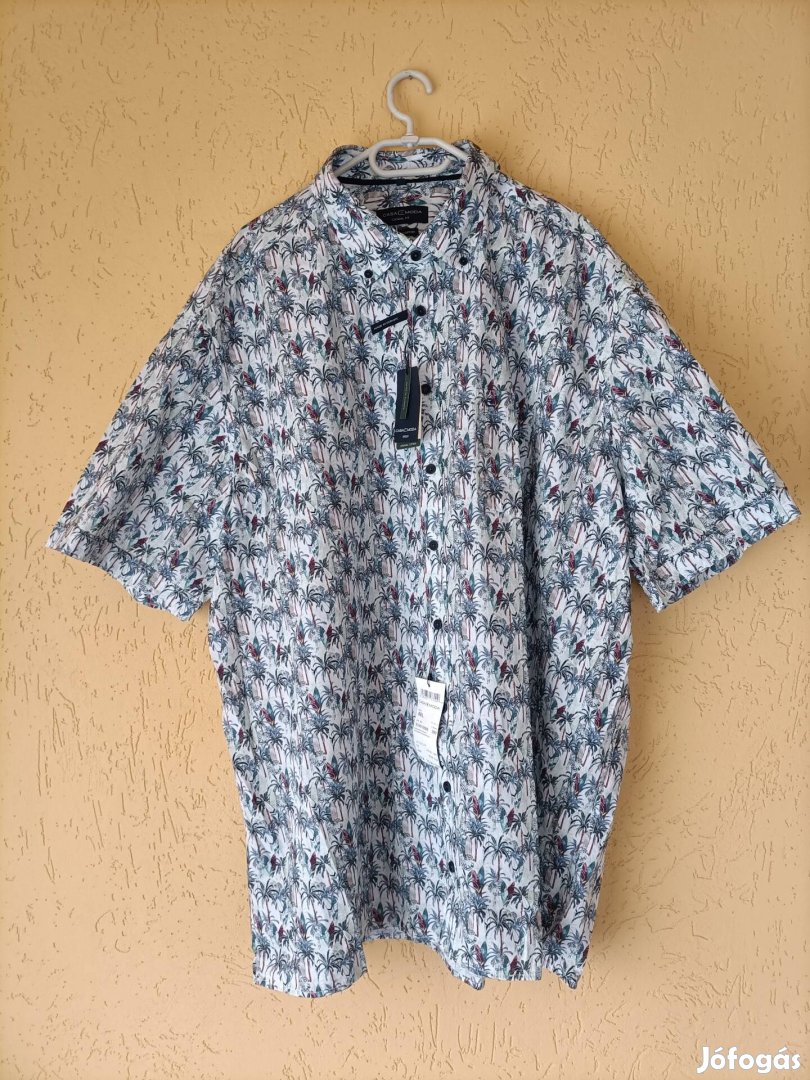 Casa Moda, Tropical Print Casual, nagyméretű férfi ing. 4XL