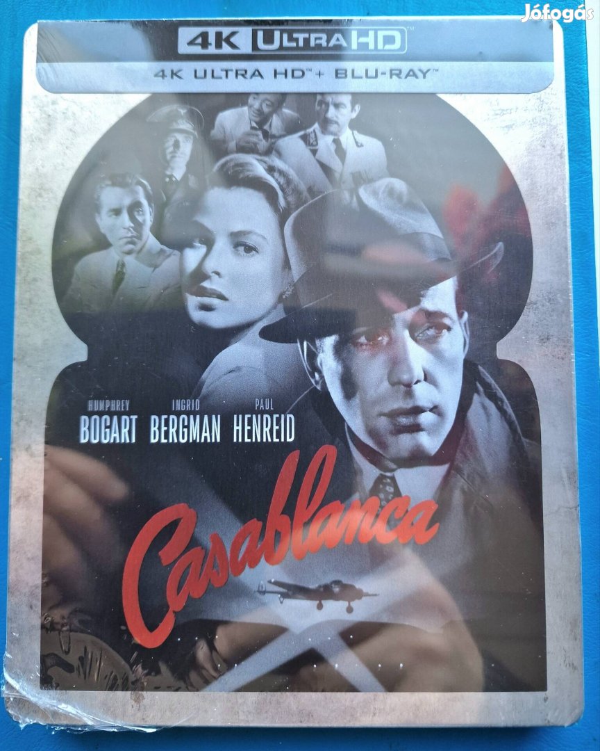 Casablanca (4K UHD és BD) steelbook blu-ray 