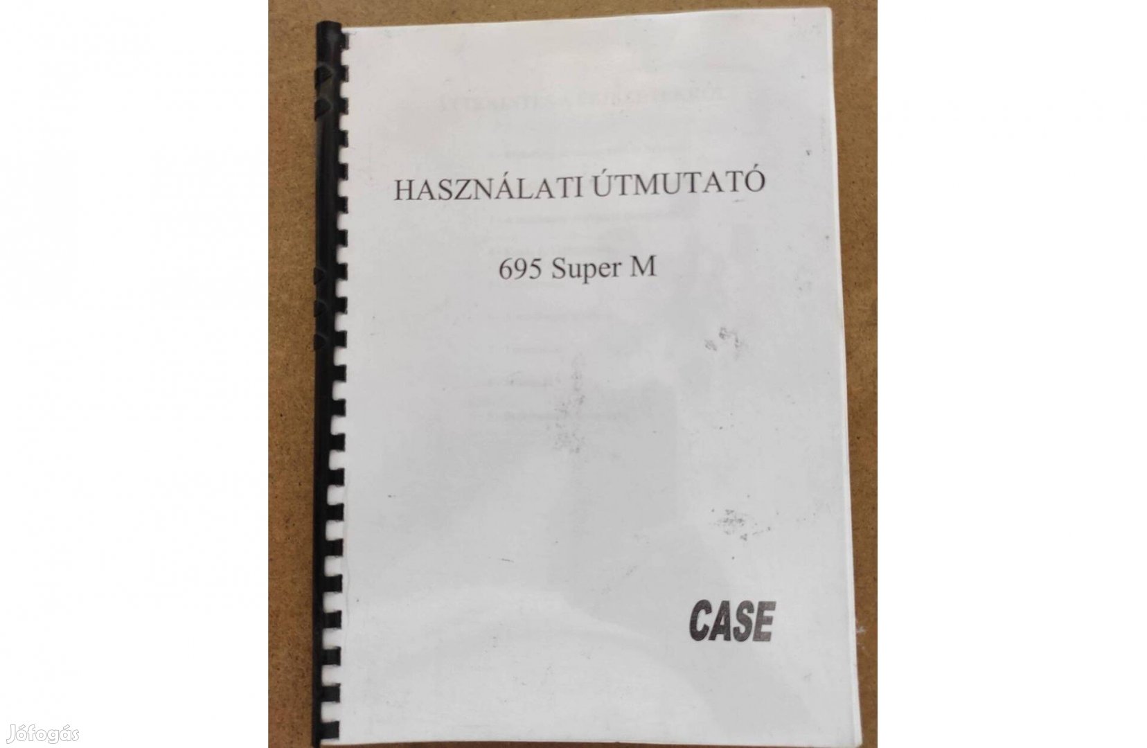 Case 695 Super M kotrórakodó kezelési használati útmutató