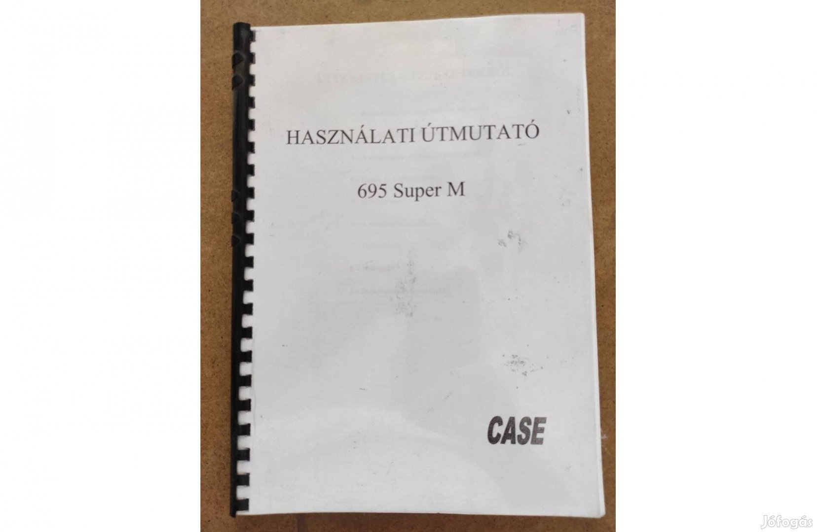 Case 695 Super M kotrórakodó kezelési használati útmutató