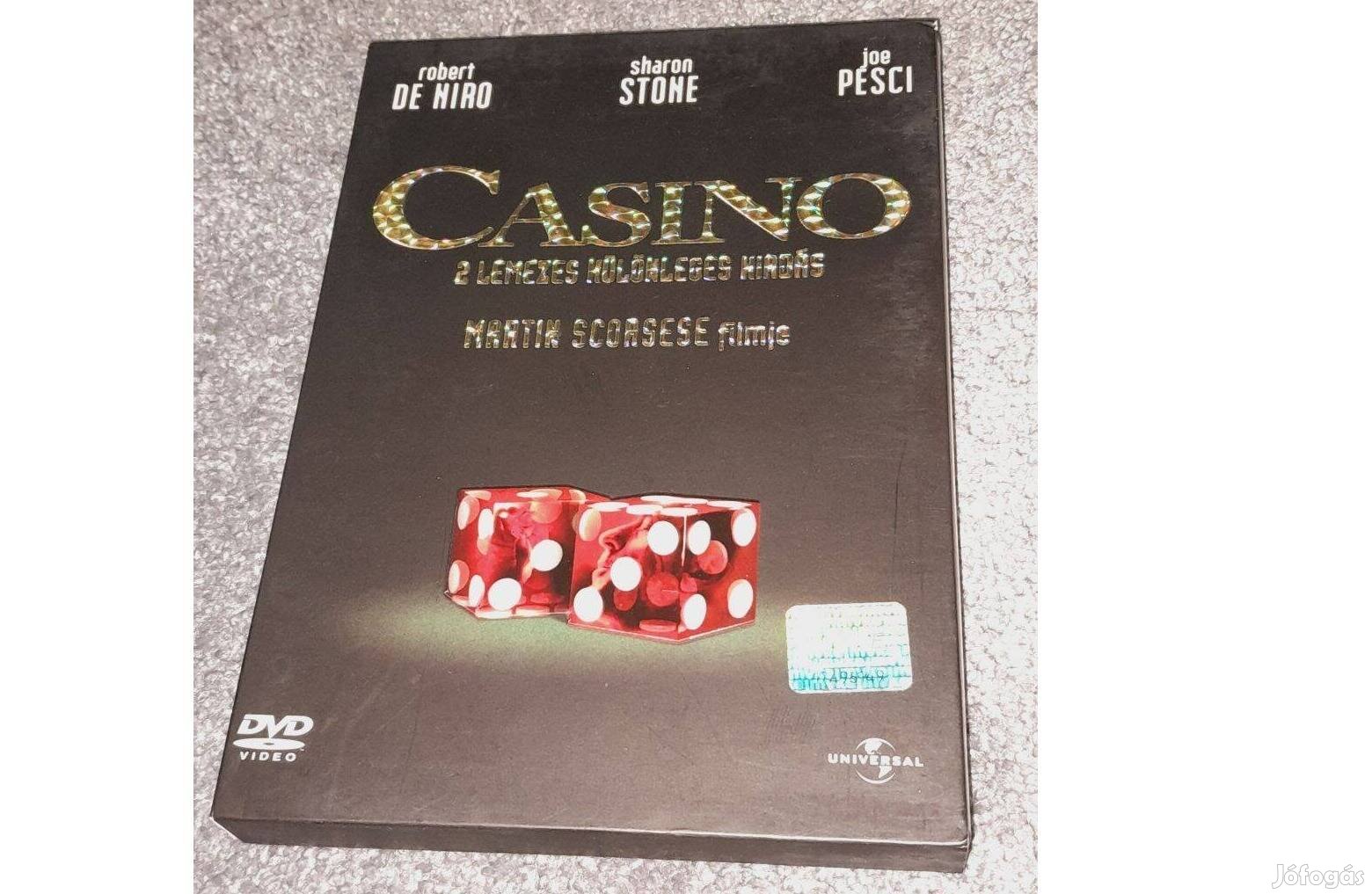 Casino DVD (1995) 2 lemezes extra kiadás, papír feknis, Szinkronizált