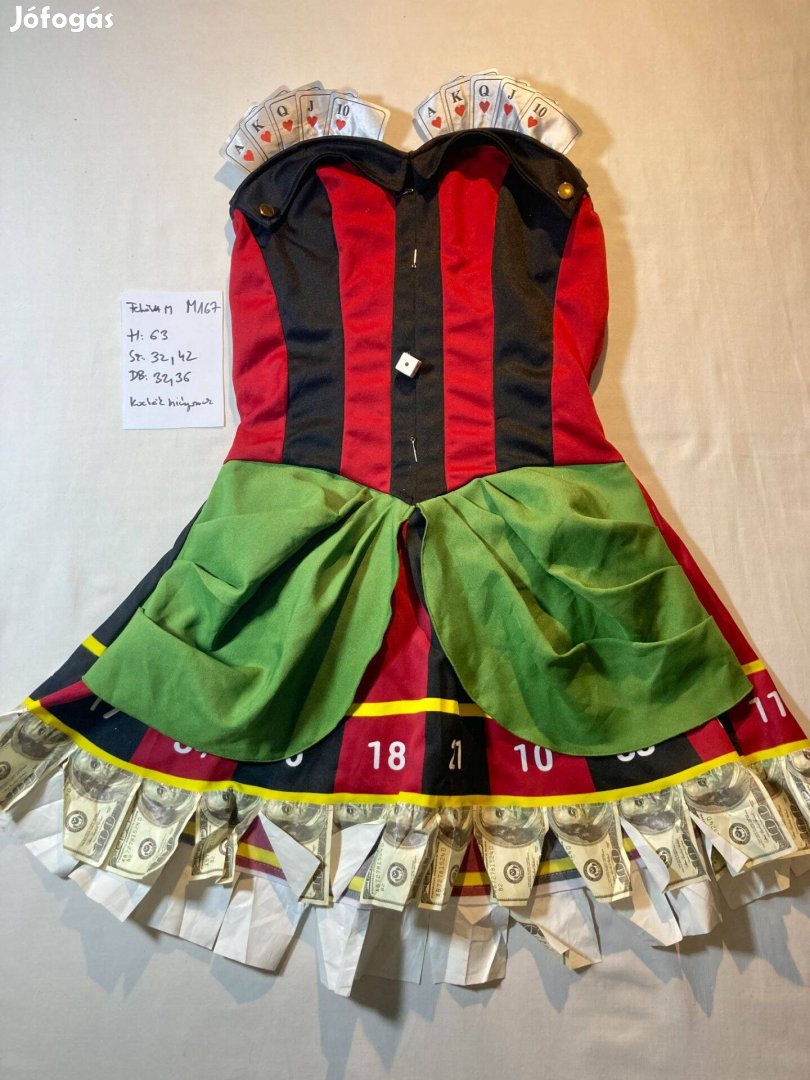 Casino jelmez, kártya jelmez M167
