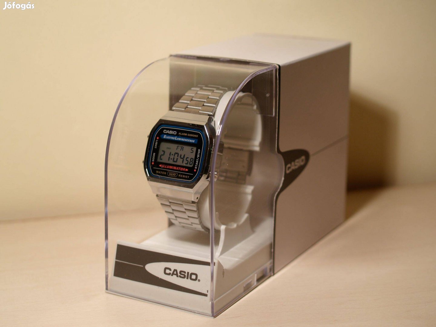 Casio A168WA retró digitális kvarcóra (új)